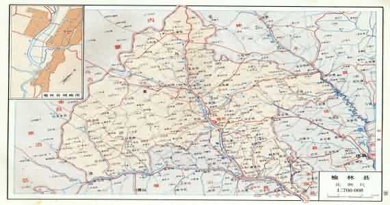 榆阳地图